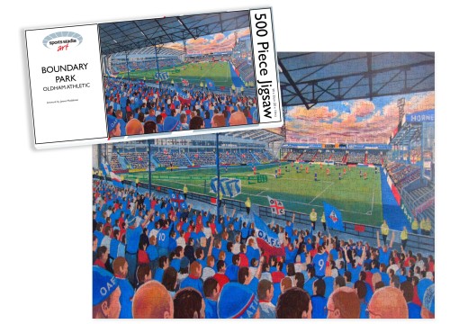 Boundary Park Stadium Fine Art Jigsaw Puzzle - Oldham Athletic FC Boundary Park Stadium Fine Art Jigsaw Puzzle - Oldham Athletic FC